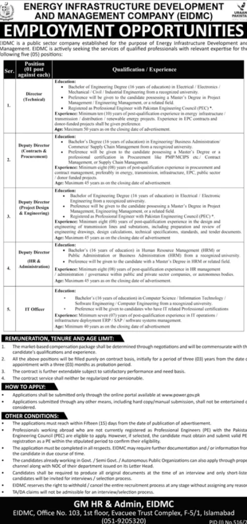 EIDMC Jobs 2026