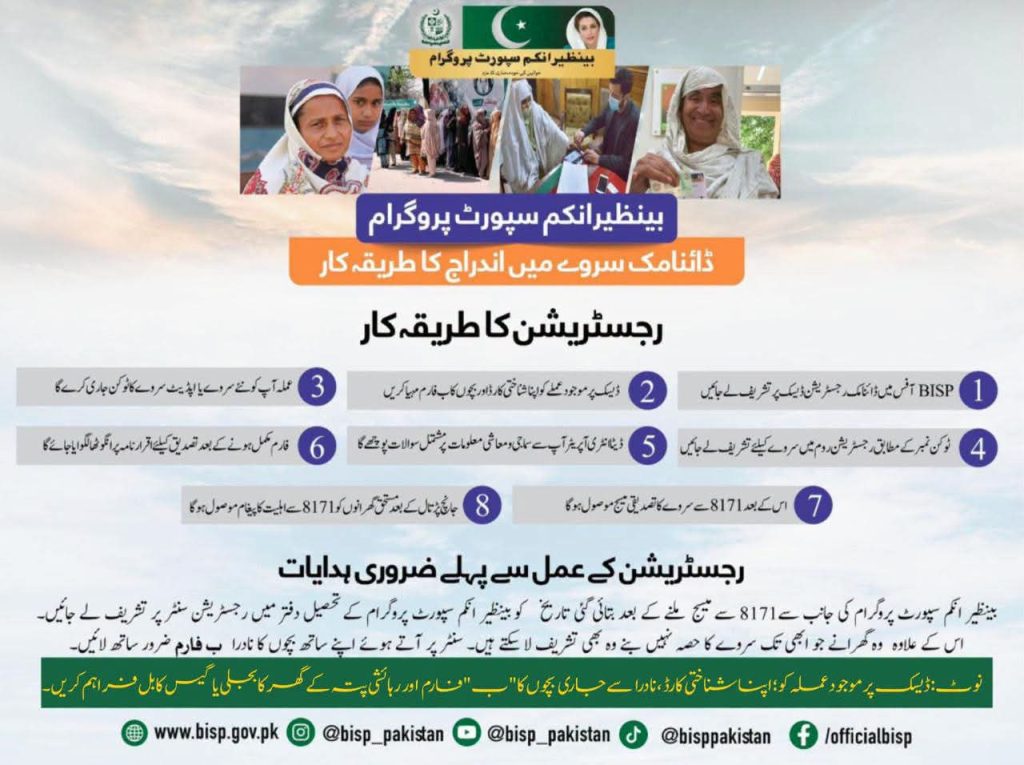 BISP dynamic survey registration
