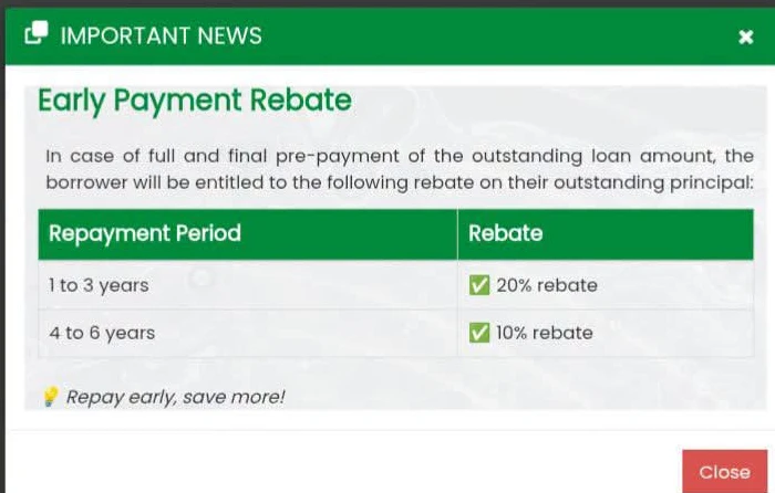 Apni Chhat Apna Ghar Scheme Early Payment Rebate 2026