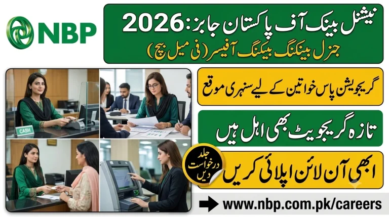 NBP General Banking Officer Jobs 2026 at National Bank of Pakistan