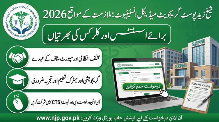 Shaikh Zayed Postgraduate Medical Institute Jobs 2026 for Assistants and Clerks