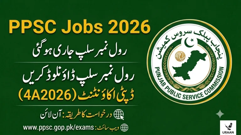 Deputy Accountant PPSC Jobs 2026 Admission Slip Download