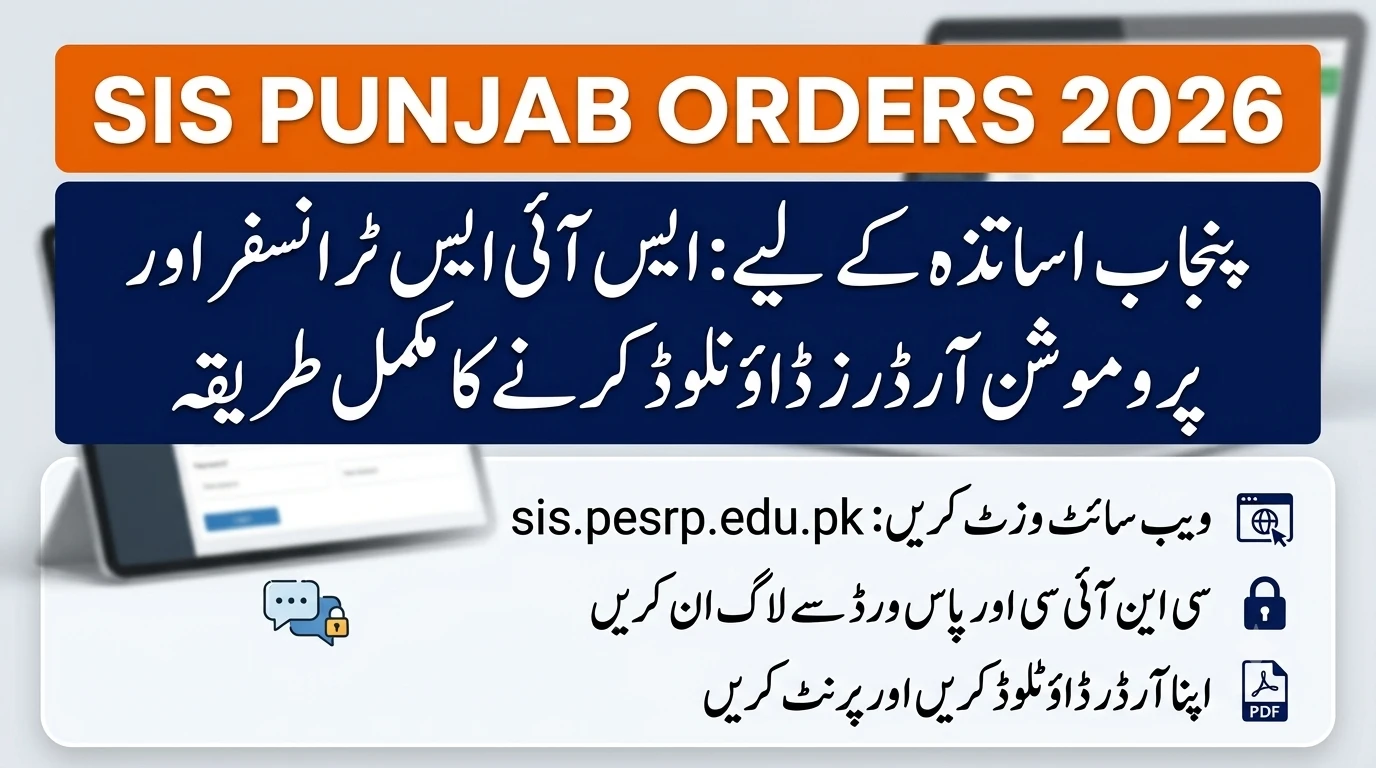 SIS Punjab Transfer & Promotion Orders 2026