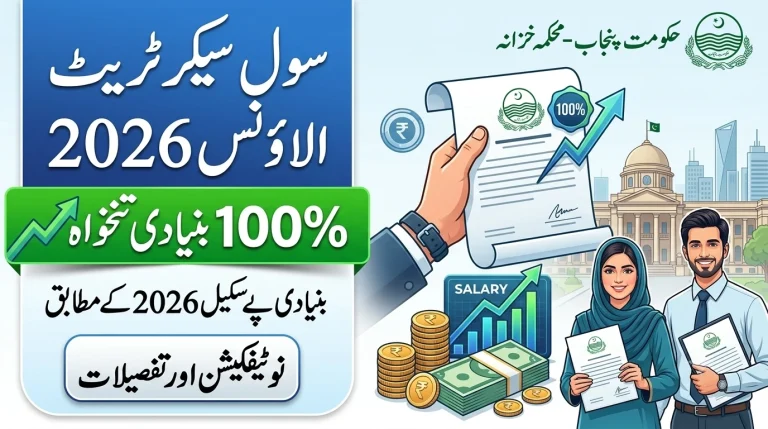 Civil Secretariat Allowance 2026 at Government of Punjab