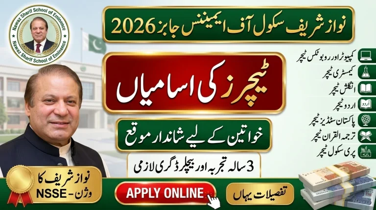 Nawaz Sharif School of Eminence Jobs 2026 for Teachers