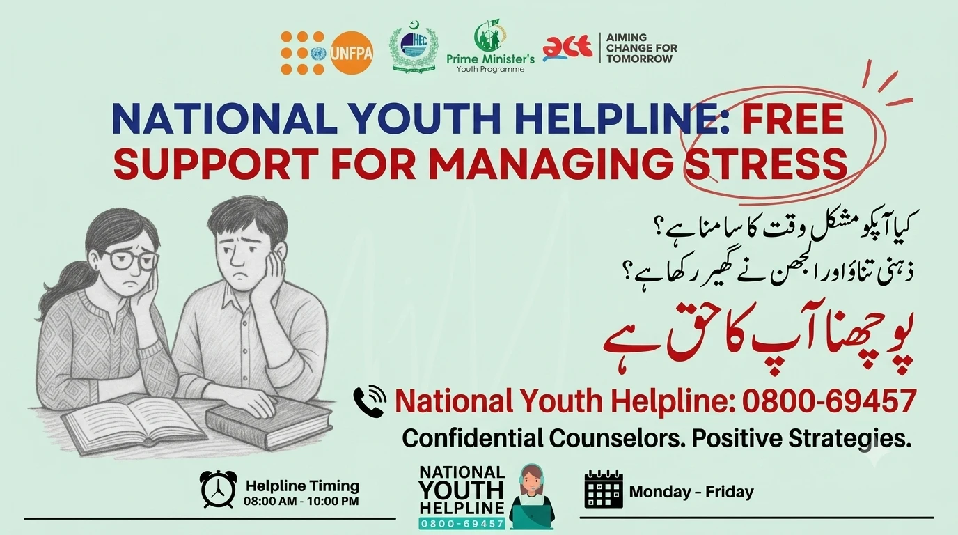 National Youth Helpline 2026 for Managing Stress
