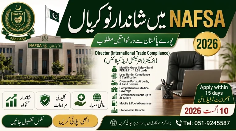 Director International Trade Compliance NAFSA Jobs 2026 at National Agri-Trade and Food Safety Authority