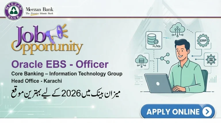 Oracle EBS Officer Jobs 2026 at Meezan Bank