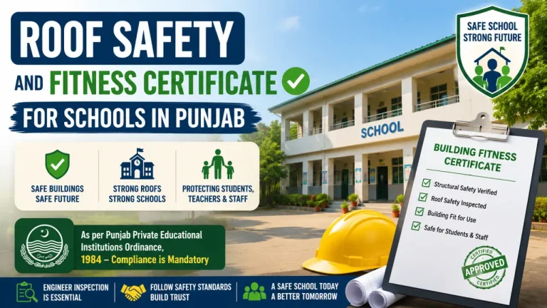 Fitness Certificate for Schools in Punjab