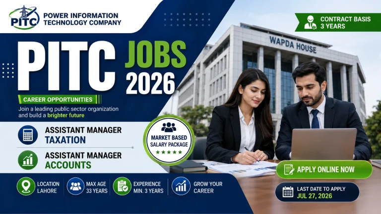 PITC Jobs 2026: Apply Online at jobs.pitc.com.pk