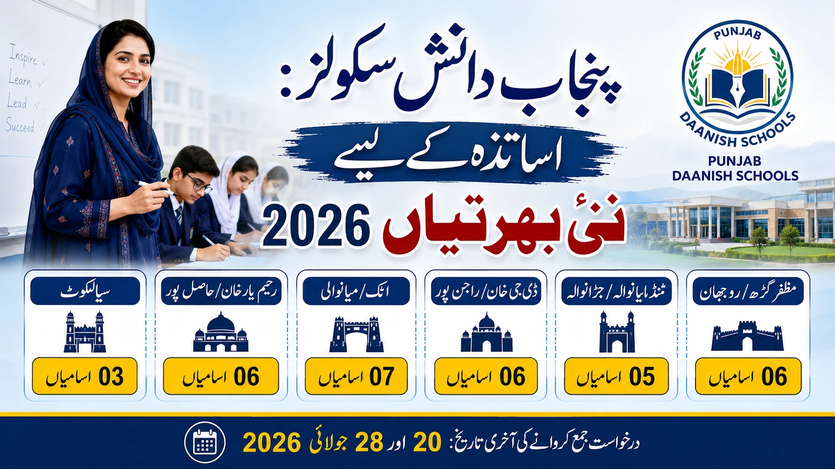 Punjab Daanish Schools Jobs 2026