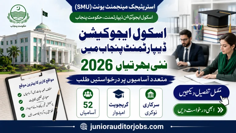School Education Department Punjab Jobs 2026 at Strategic Management Unit