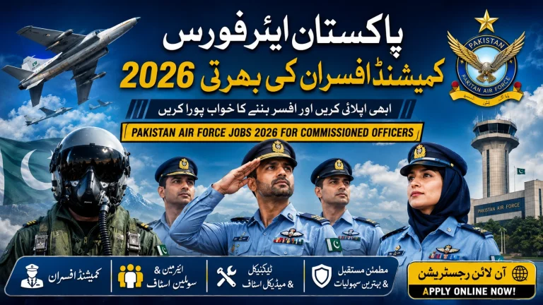 Pakistan Air Force Jobs 2026 for Commissioned Officers