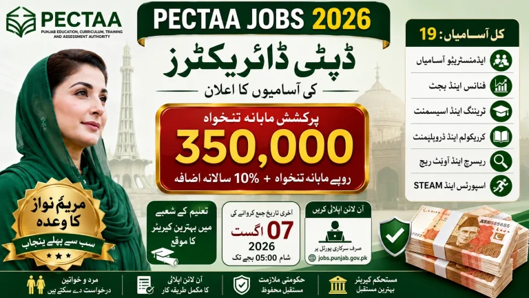 PECTAA Jobs 2026 for Deputy Directors